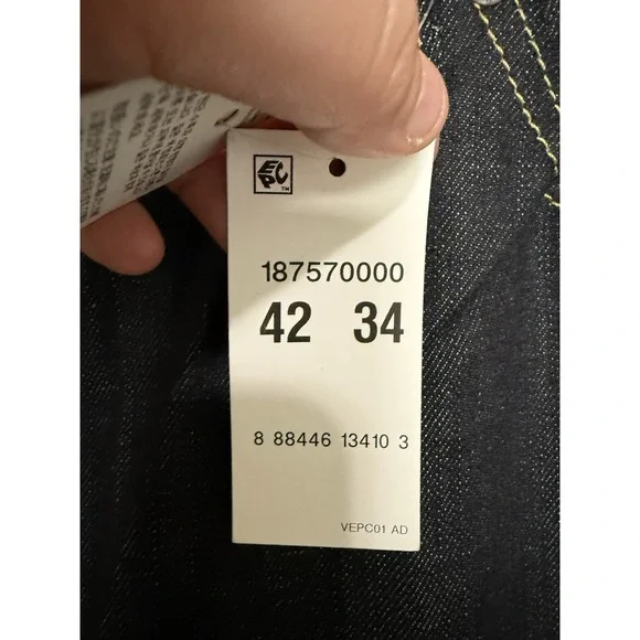 Levi 541 Dark Wash Denim Big & Tall 42x34 Athletic Fit Men's Jeans NWT